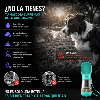 Todo lo que tu mascota necesita en un solo accesorio.